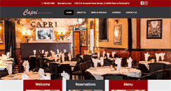 Desktop Screenshot of capriristoranteberwyn.com